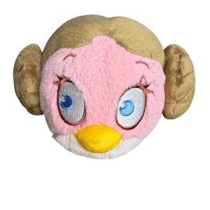 Star Wars Angry Birds Princess Leia Kids Plush Toy Pink Girl Bird 5in